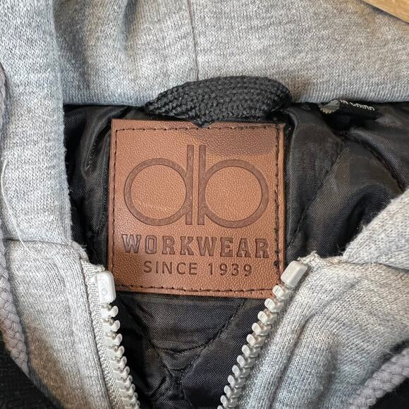 Indianapolis Colts‎ Jacket Mens Large DB Workwear Utility Black Parka Hooded L - Picture 3 of 13